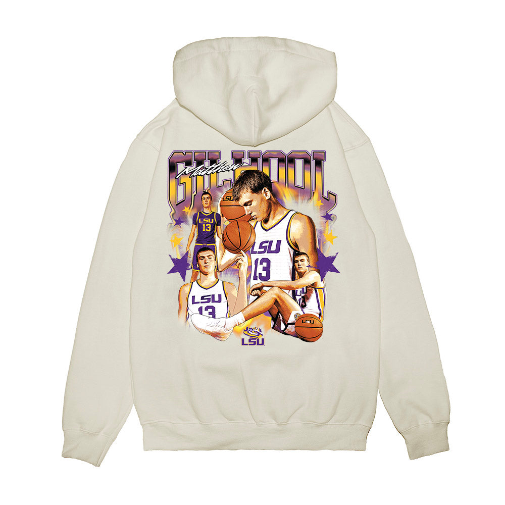 LSU - NCAA Men's Basketball : Matthew Gilhool - Collage Premium Hooded Sweatshirt-1