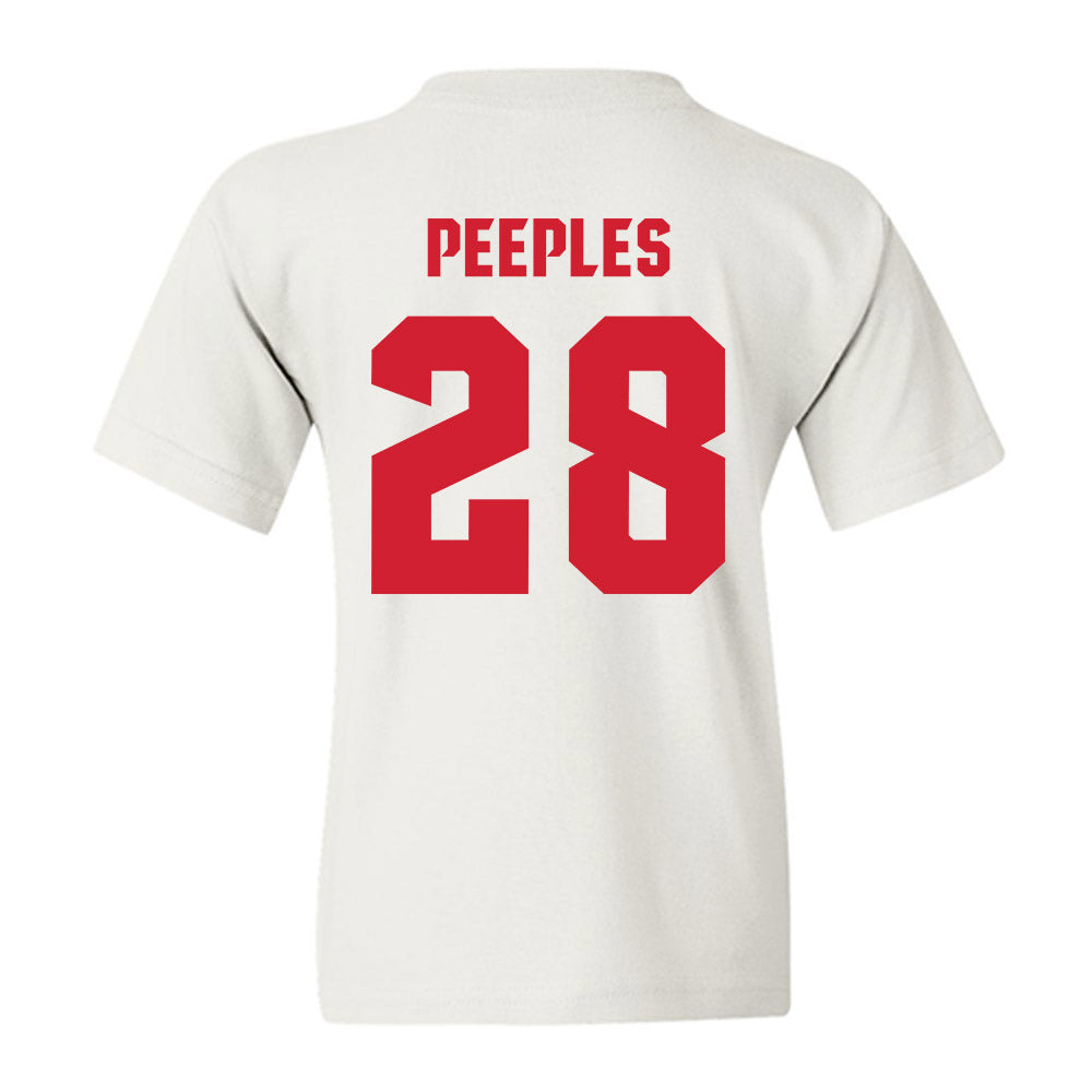 NC State - NCAA Men's Soccer : Brendan Peeples - NCAA® National Champs Youth T-Shirt-1