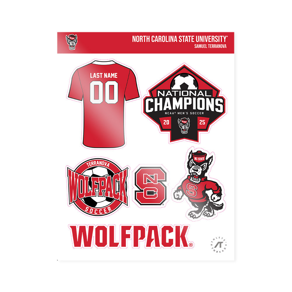 NC State - NCAA Men's Soccer : Samuel Terranova - NCAA® National Champs Sticker Sheet-0