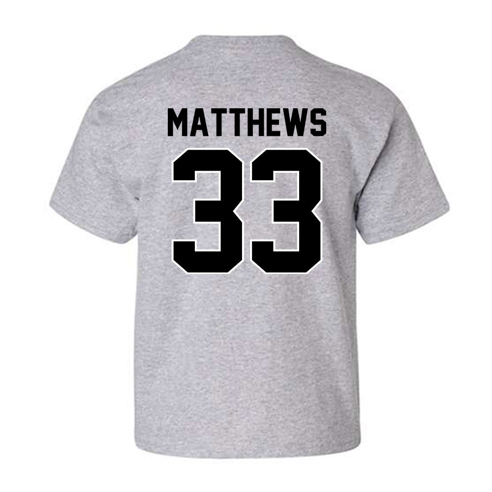 Providence - NCAA Men's Ice Hockey : Aaron Matthews - Classic Shersey Youth T-Shirt-1