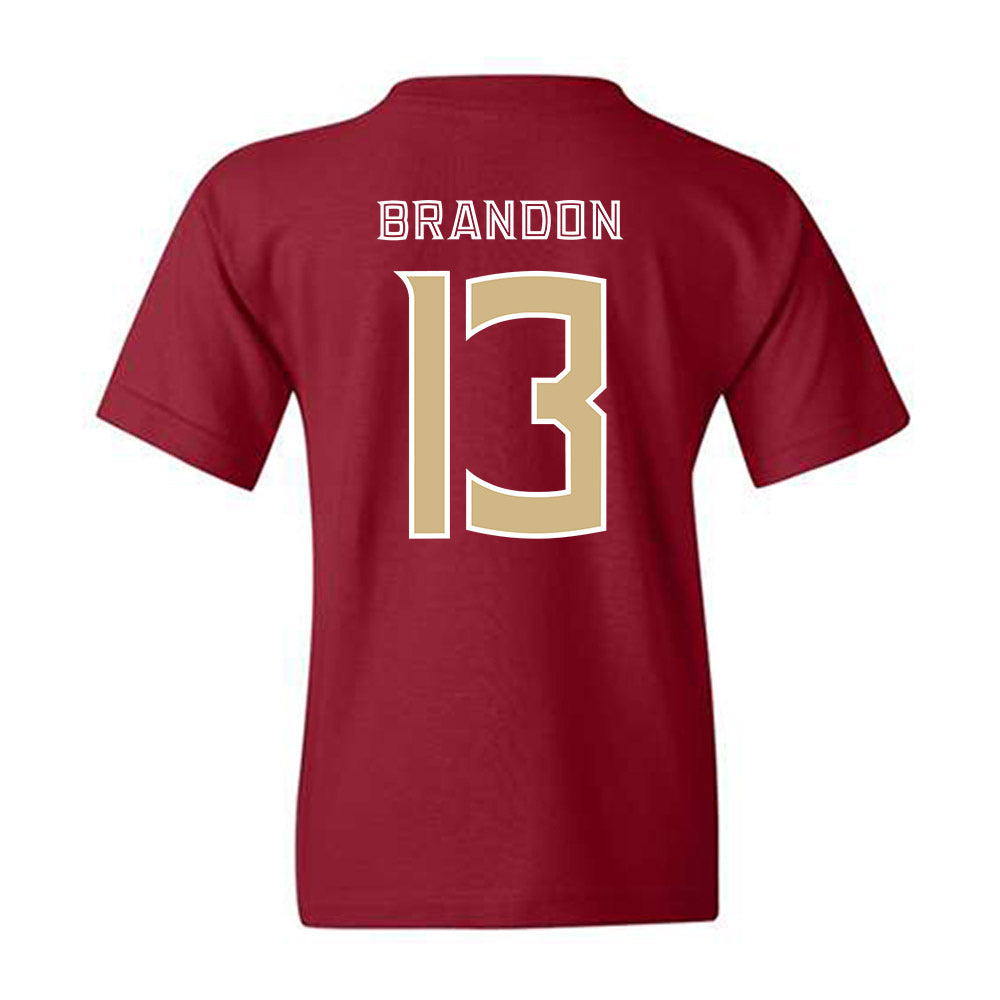 FSU - NCAA Women's Soccer : Mya Brandon - Classic Shersey Youth T-Shirt-1