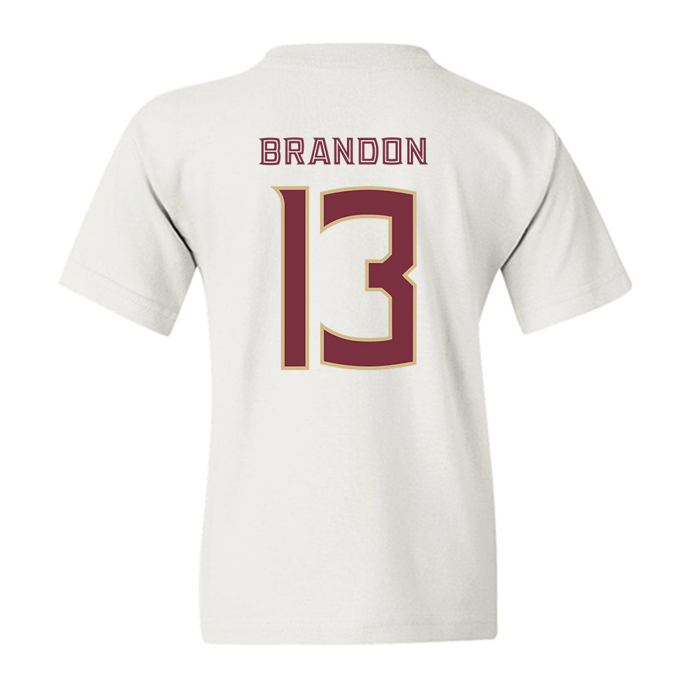FSU - NCAA Women's Soccer : Mya Brandon - Classic Shersey Youth T-Shirt-1