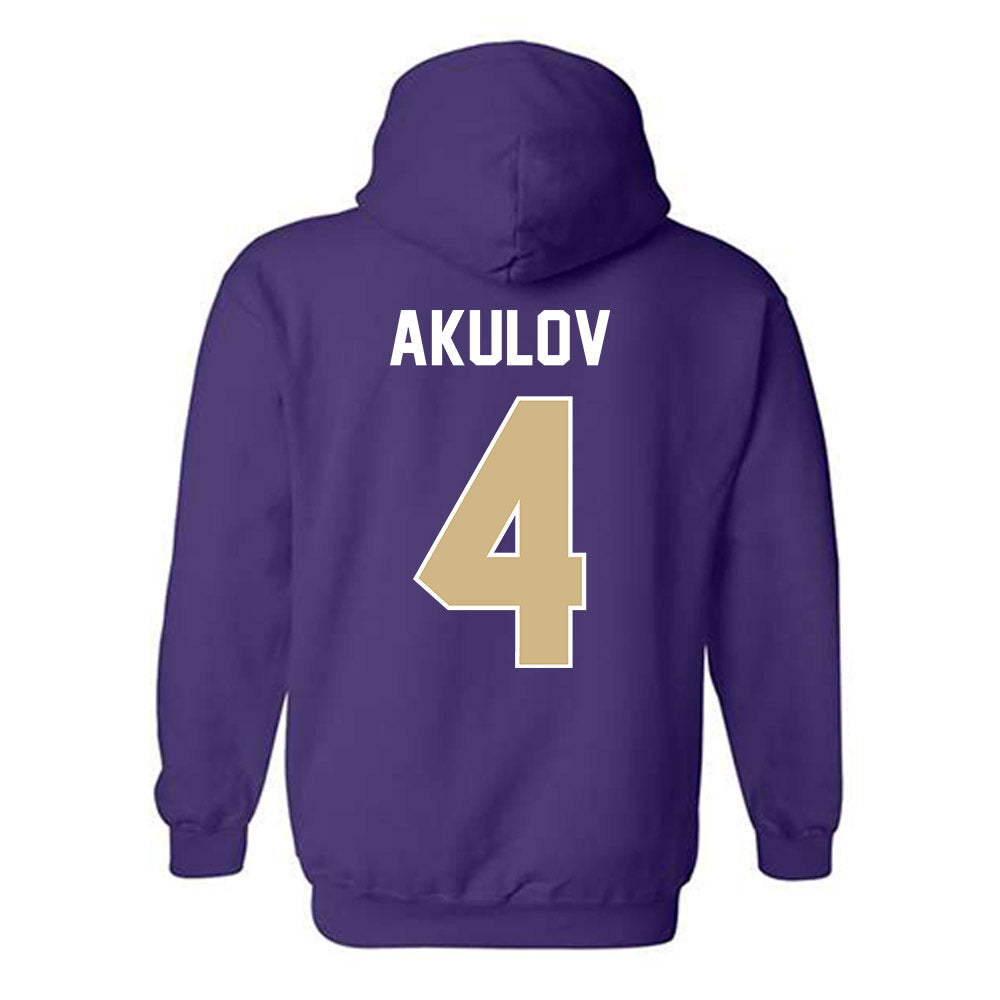 Washington - NCAA Men's Soccer : Egor Akulov - NCAA® 2025 National Champs Hooded Sweatshirt-1
