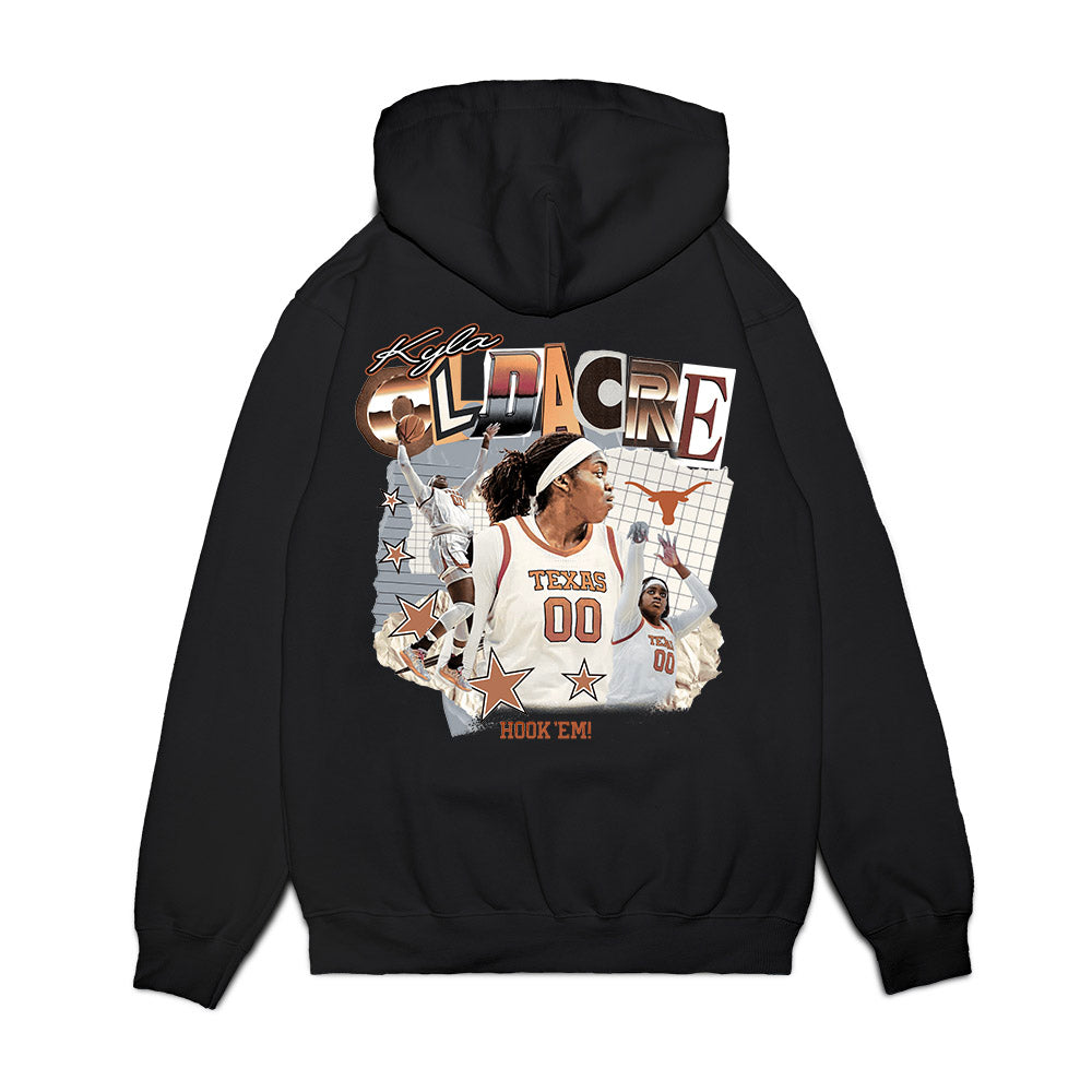 Texas - NCAA Women's Basketball : Kyla Oldacre - Collage Premium Hooded Sweatshirt-1
