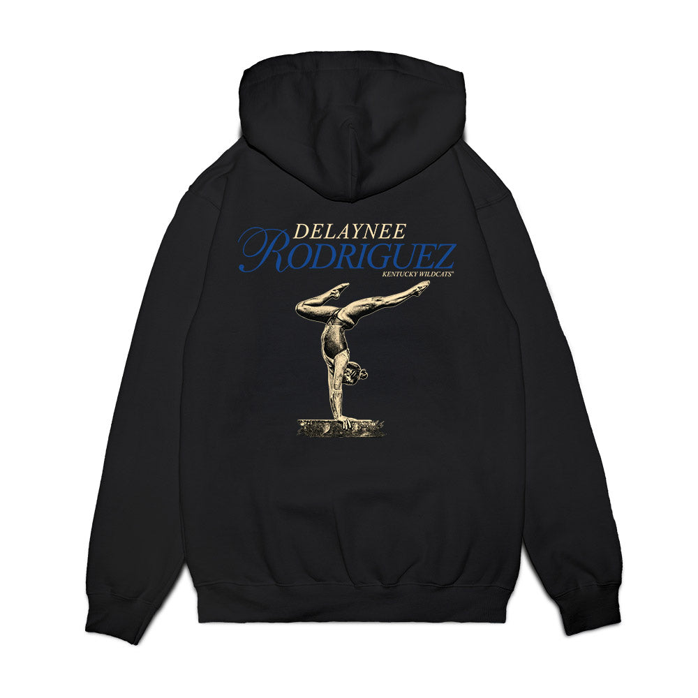 Kentucky - NCAA Women's Gymnastics : Delaynee Rodriguez - Legacy Premium Hooded Sweatshirt-1