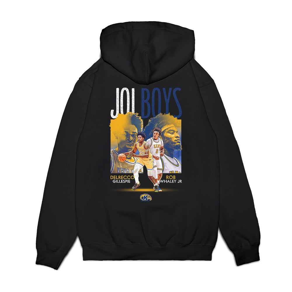 Kent State - NCAA Men's Basketball : Delrecco Gillespie - Collage Premium Hooded Sweatshirt-1