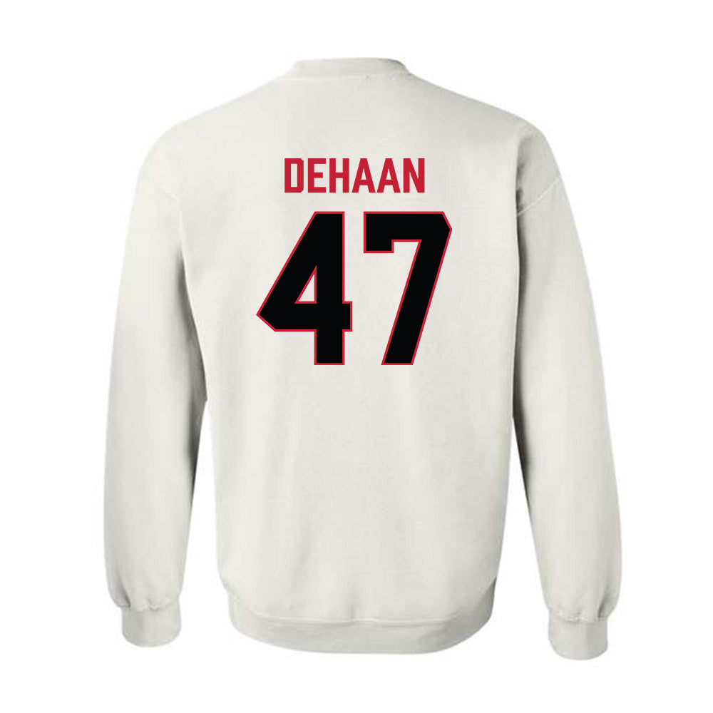 Ferris State - NCAA Football : Ike DeHaan - National Champions Shersey Crewneck Sweatshirt-1