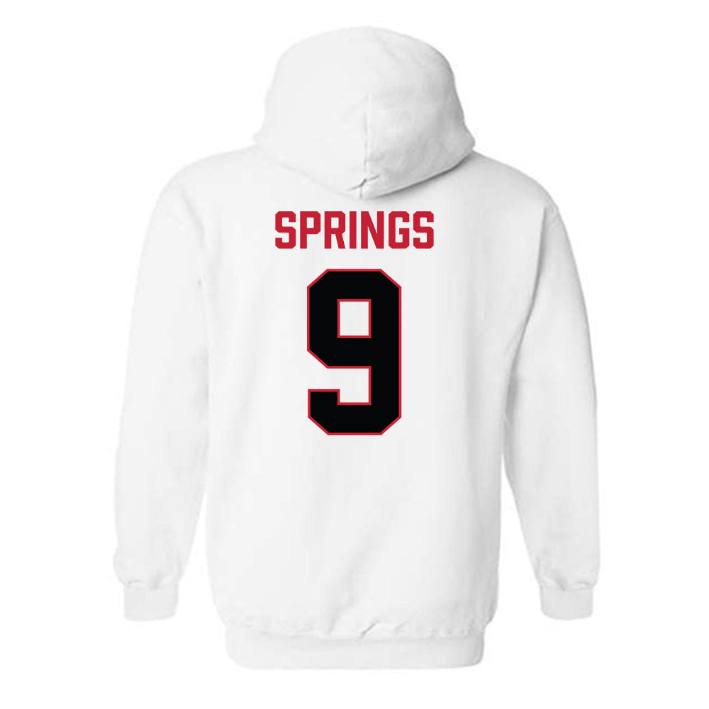Ferris State - NCAA Football : Alex Springs - National Champions Shersey Hooded Sweatshirt-1