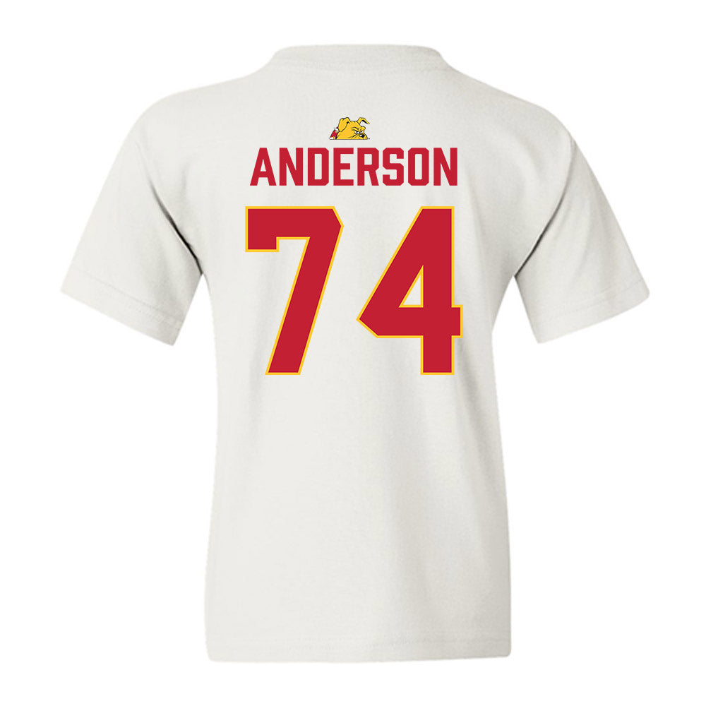 Ferris State - NCAA Football : Bobby Anderson - 5 years National Champions Youth T-Shirt-1