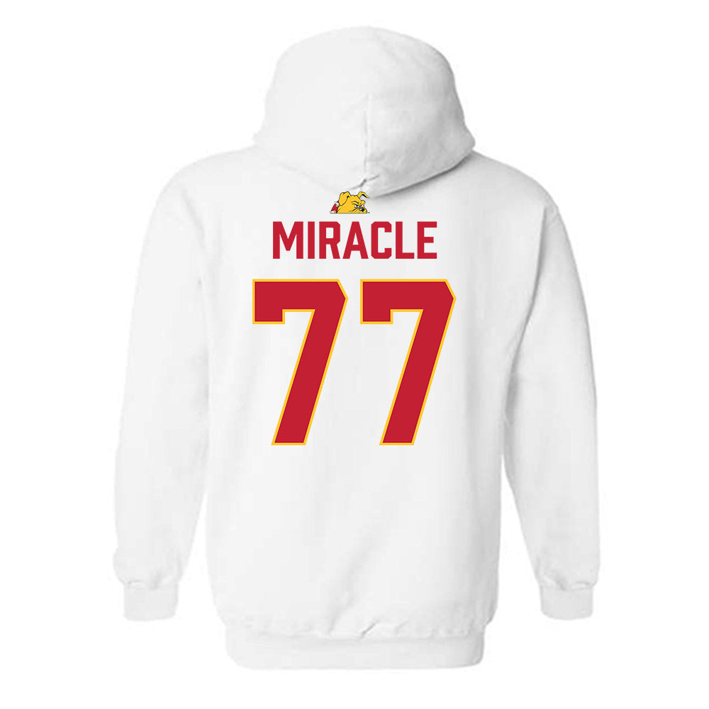 Ferris State - NCAA Football : Travis Miracle - 5 years National Champions Hooded Sweatshirt-1