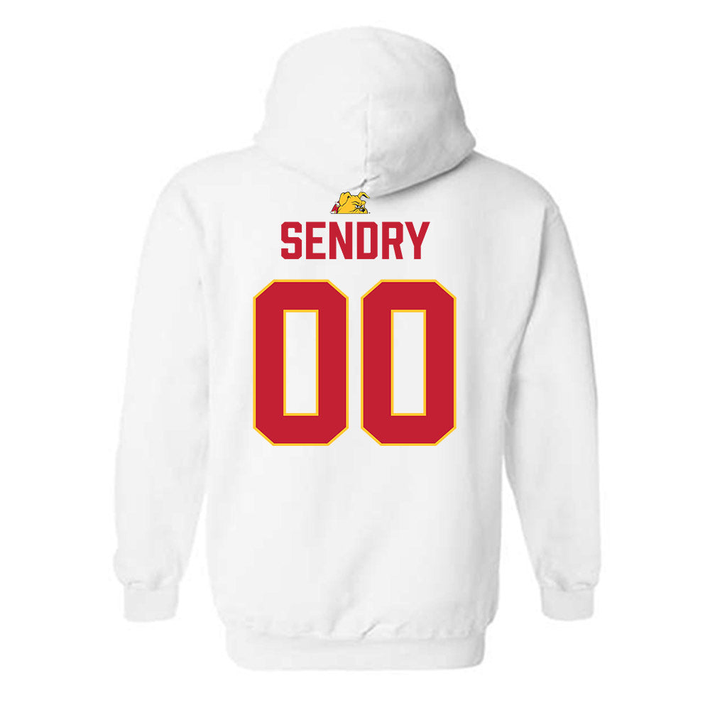 Ferris State - NCAA Football : Caseton Sendry - 5 years National Champions Hooded Sweatshirt-1