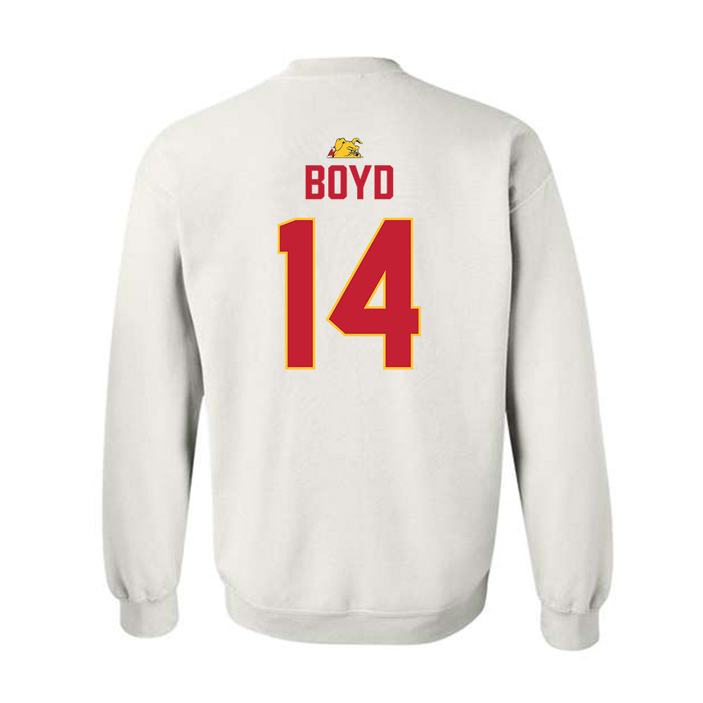 Ferris State - NCAA Football : Sincer Boyd - 5 years National Champions Crewneck Sweatshirt-1