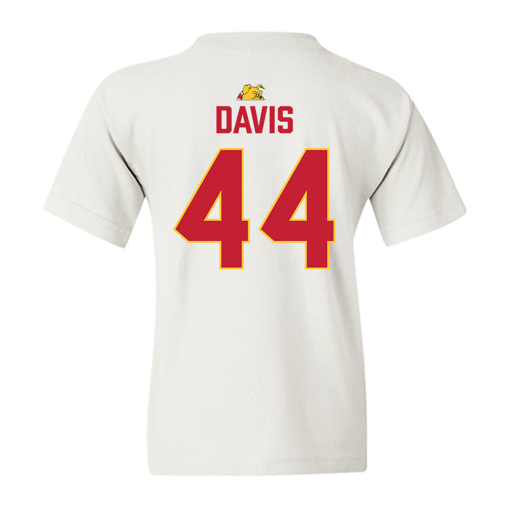 Ferris State - NCAA Football : Kailib Davis - 5 years National Champions Youth T-Shirt-1
