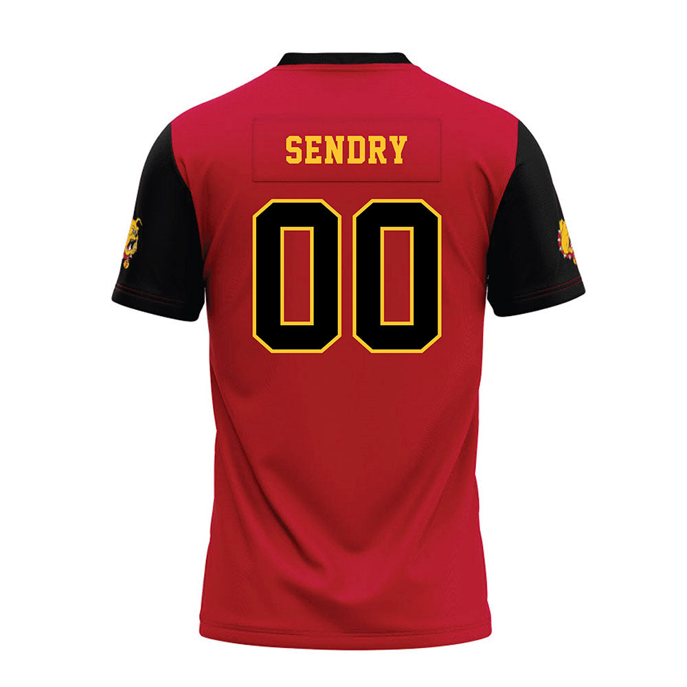 Ferris State - NCAA Football : Caseton Sendry - National Champions Premium Football Jersey-1