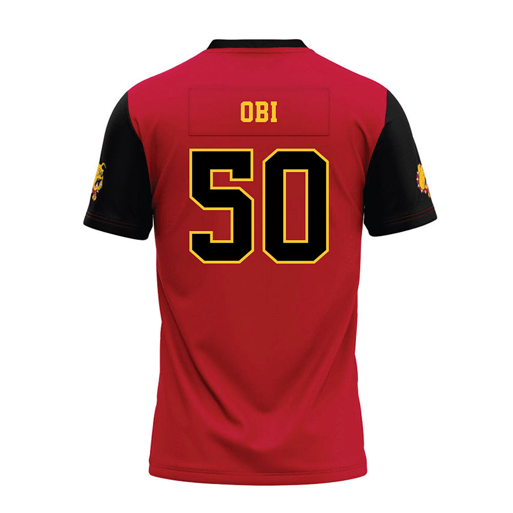Ferris State - NCAA Football : Chimdindu Obi - National Champions Premium Football Jersey-1