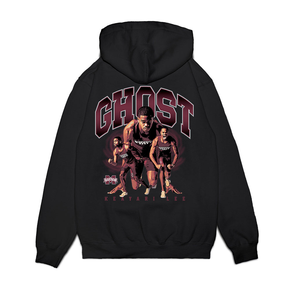 Mississippi State - NCAA Men's Track & Field : Keayari Lee - The GHOST Premium Hooded Sweatshirt-1