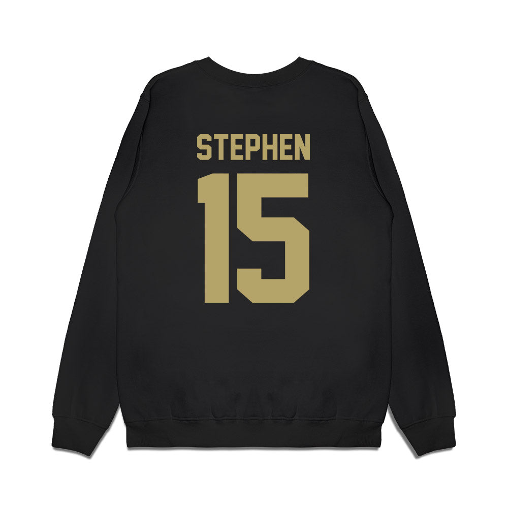 JMU - NCAA Men's Basketball : Joshua Stephen - Vintage Premium Crewneck Sweatshirt-1