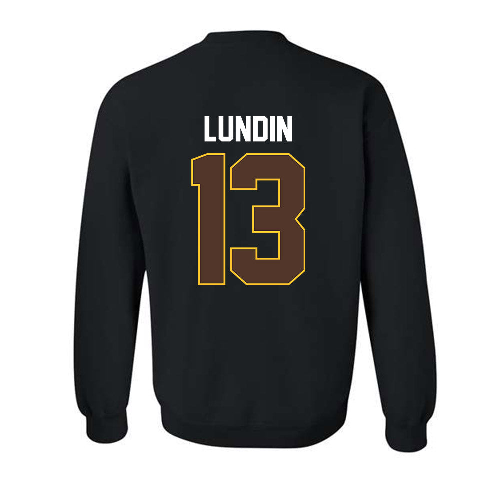 Wyoming - NCAA Women's Basketball : Karoline Lundin - Vintage Shersey Crewneck Sweatshirt-1