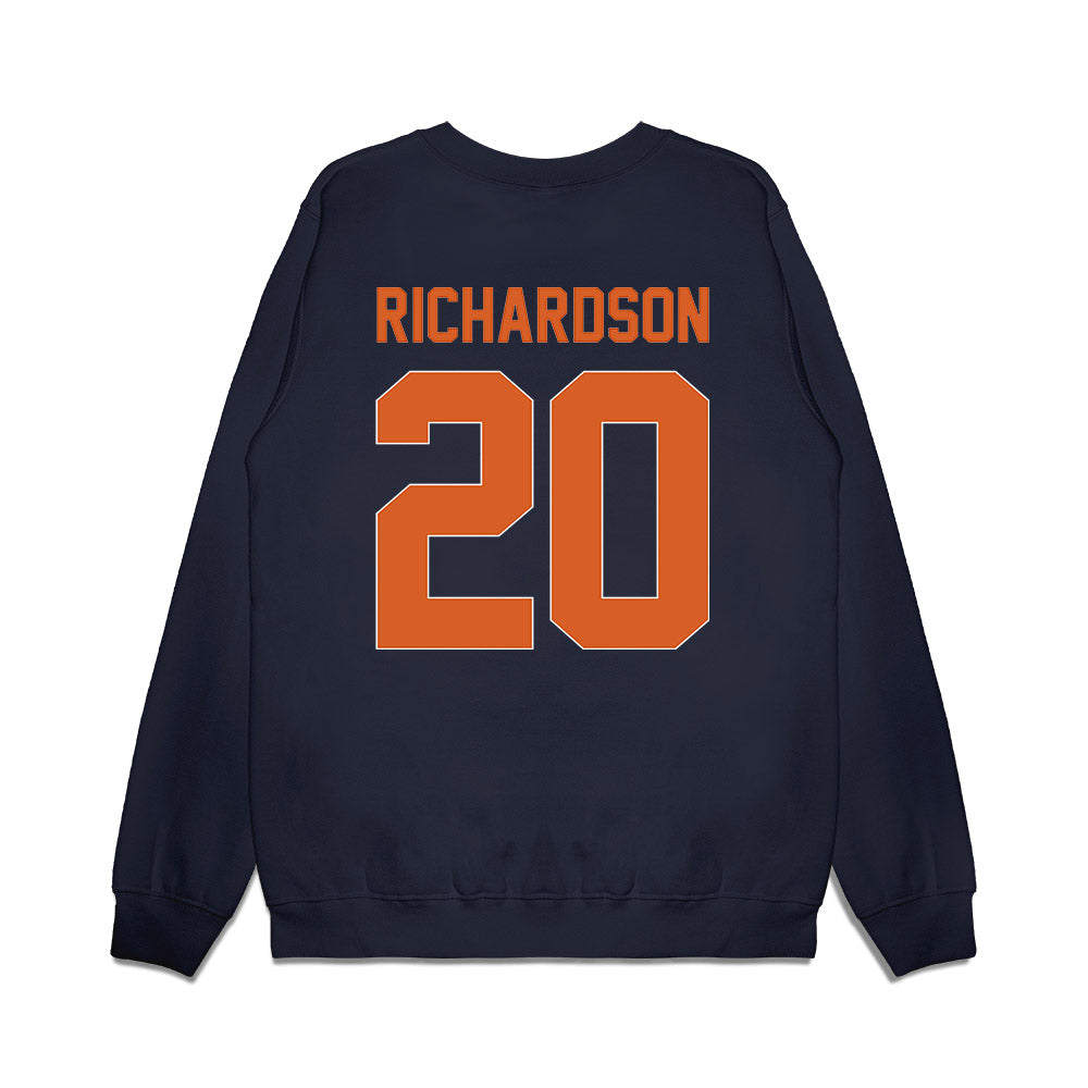 Wheaton IL - NCAA Men's Basketball : Soren Richardson - Vintage Basketball Premium Crewneck Sweatshirt-1