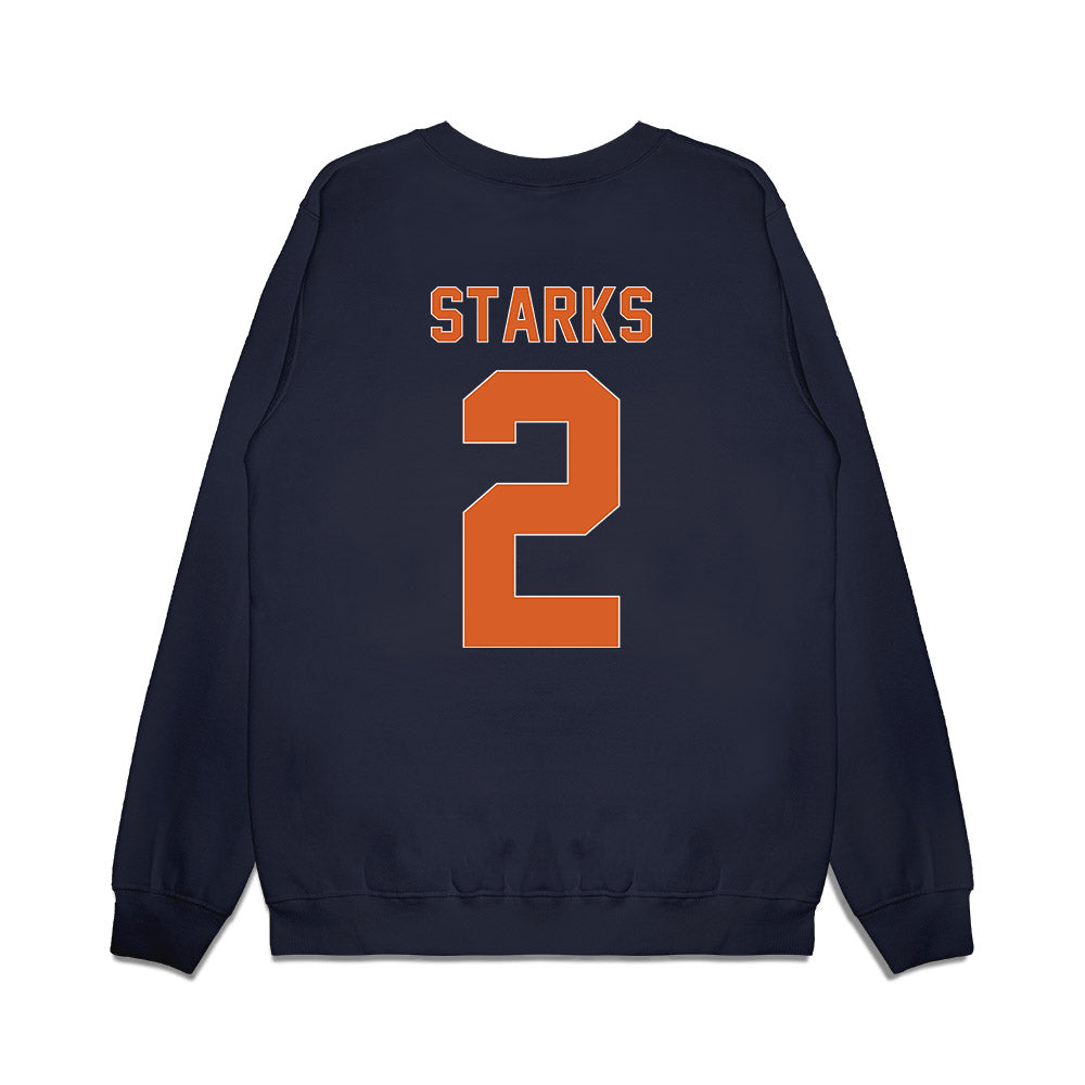 Wheaton IL - NCAA Men's Basketball : Cooper Starks - Vintage Basketball Premium Crewneck Sweatshirt-1