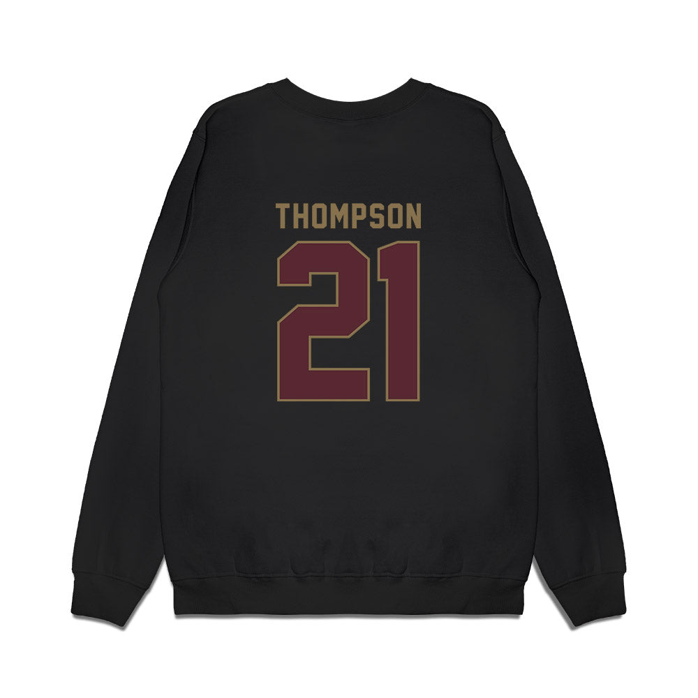 Texas State - NCAA Men's Basketball : Deke Thompson - Premium Crewneck Sweatshirt-1