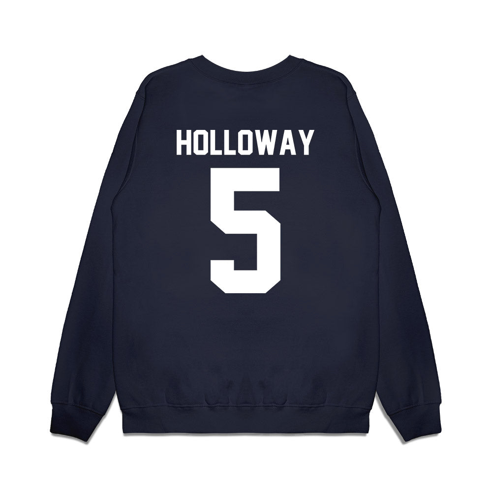 Samford - NCAA Men's Basketball : Collin Holloway - Vintage Basketball Premium Crewneck Sweatshirt-1