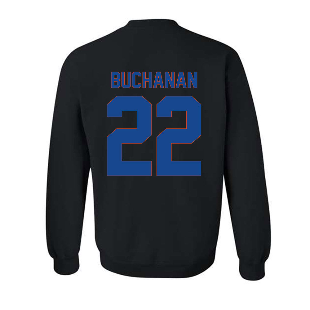 Boise State - NCAA Men's Basketball : Javan Buchanan - Vintage Shersey Crewneck Sweatshirt-1