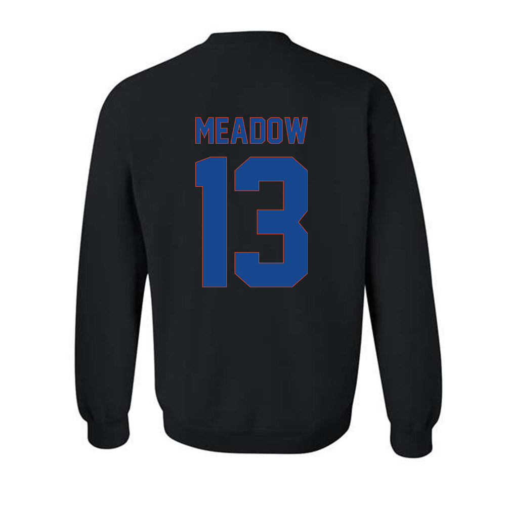 Boise State - NCAA Men's Basketball : Andrew Meadow - Vintage Shersey Crewneck Sweatshirt-1