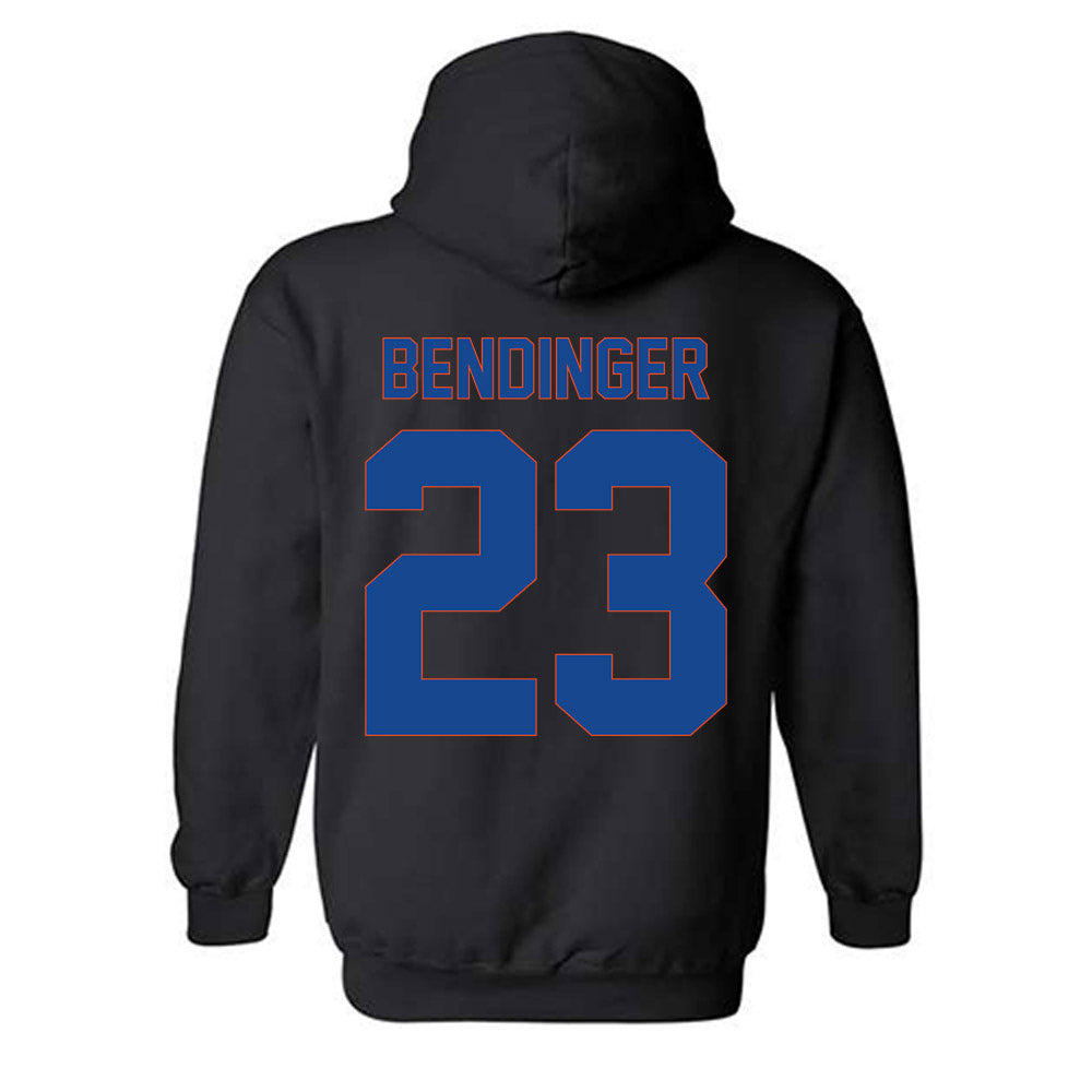 Boise State - NCAA Men's Basketball : Noah Bendinger - Vintage Shersey Hooded Sweatshirt-1