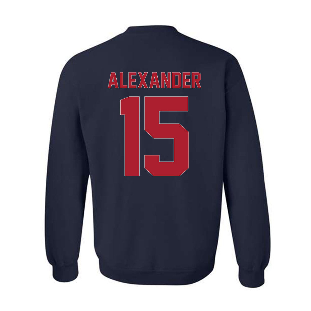 Liberty - NCAA Women's Basketball : Maleah Alexander - Vintage Shersey Crewneck Sweatshirt-1