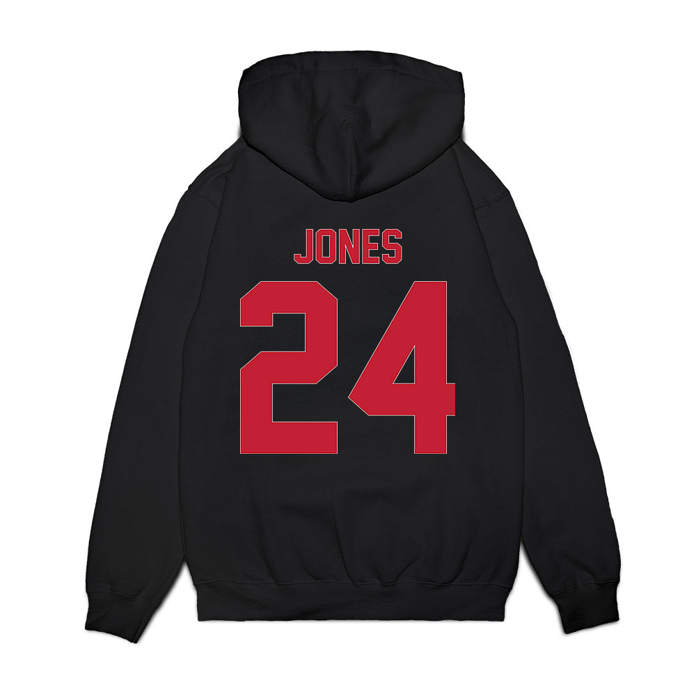Ball State - NCAA Men's Basketball : Mason Jones - Vintage Premium Hooded Sweatshirt-1