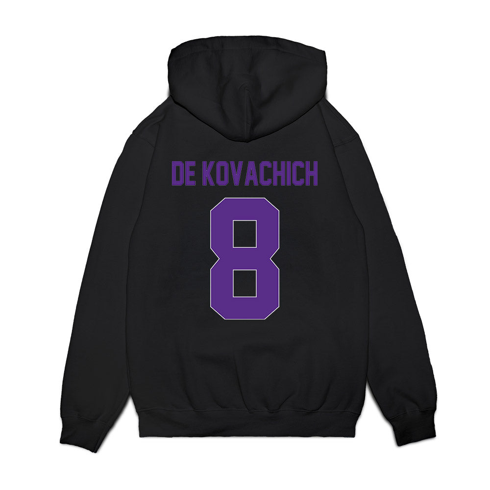 North Alabama - NCAA Men's Basketball : Kevin De Kovachich - Vintage Basketball Premium Hooded Sweatshirt-1
