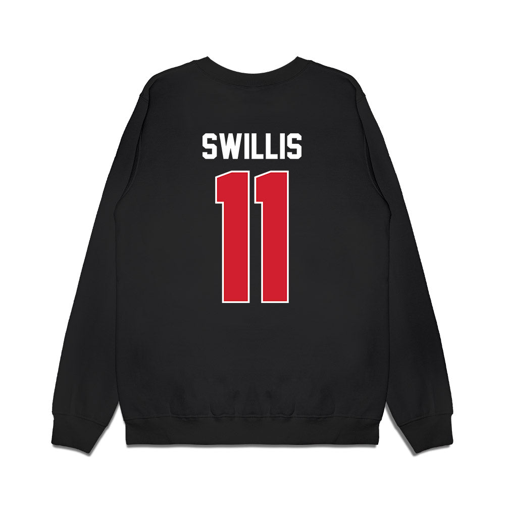 UNLV - NCAA Women's Basketball : Alexis Swillis - Vintage Shersey Premium Crewneck Sweatshirt-1
