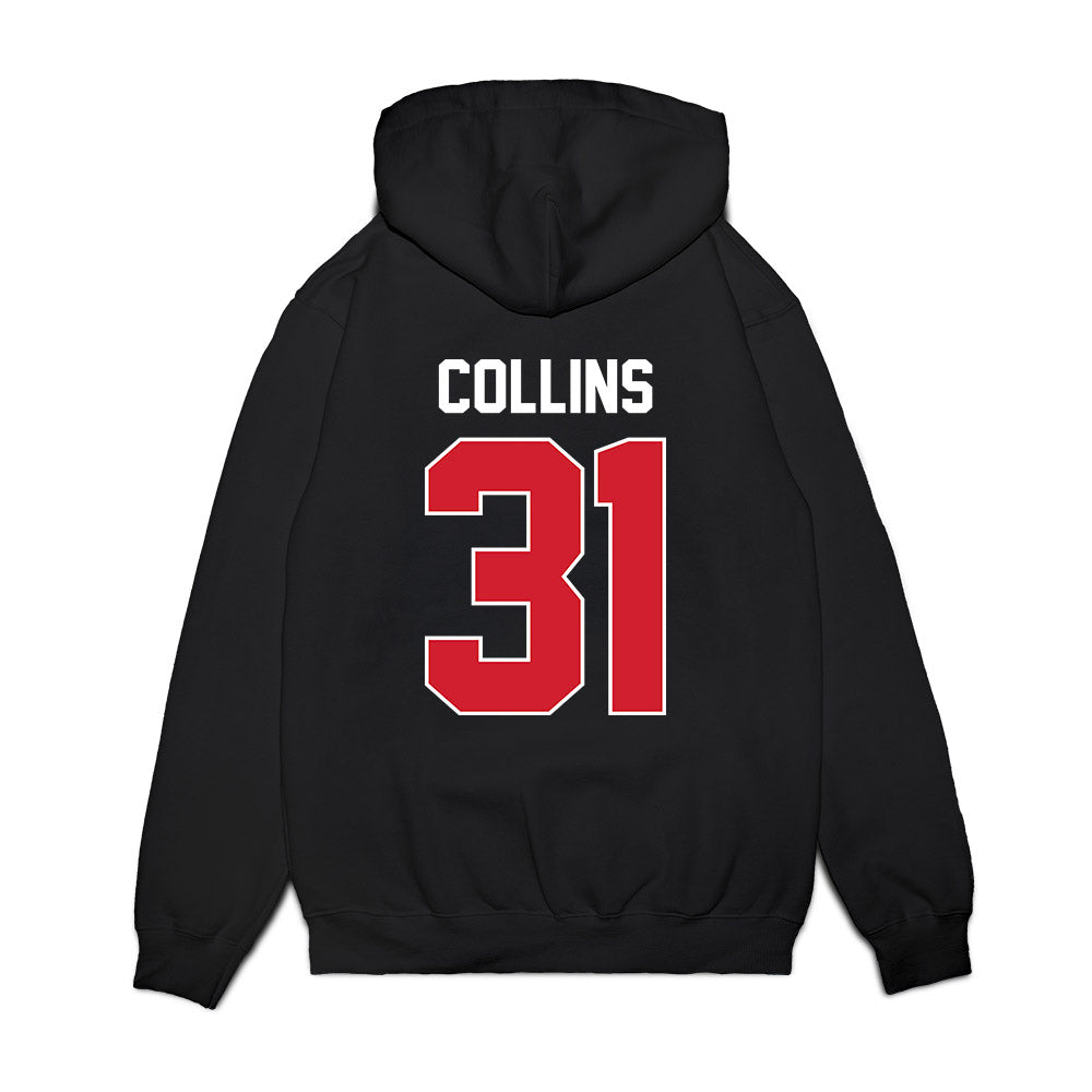 UNLV - NCAA Women's Basketball : Erica Collins - Vintage Shersey Premium Hooded Sweatshirt-1