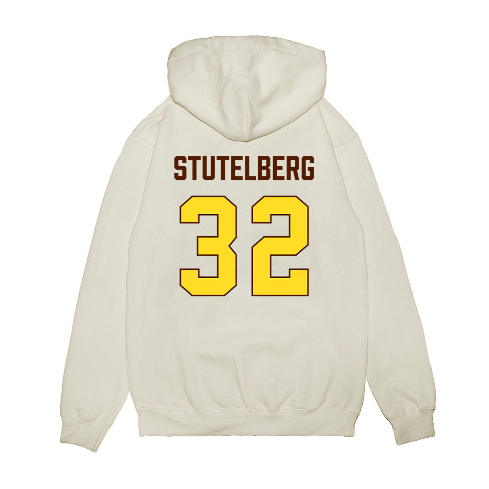 Western Michigan - NCAA Women's Basketball : Maggie Stutelberg - Vintage Basketball Premium Hooded Sweatshirt-1