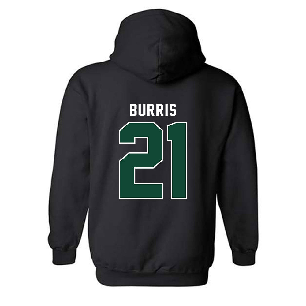 Ohio - NCAA Men's Basketball : Jesse Burris - Vintage Shersey Hooded Sweatshirt-1