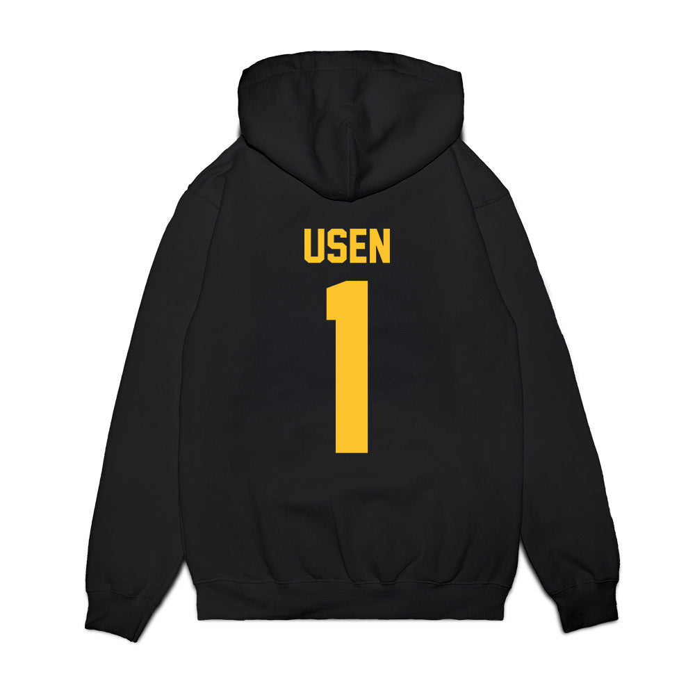 Central Michigan - NCAA Men's Basketball : Nsikan Usen - Vintage Premium Hooded Sweatshirt-1