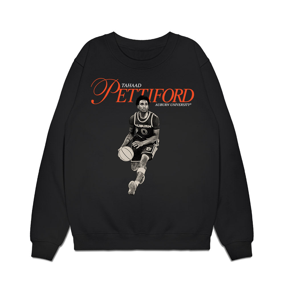Auburn - NCAA Men's Basketball : Tahaad Pettiford - Legacy Premium Crewneck Sweatshirt-0