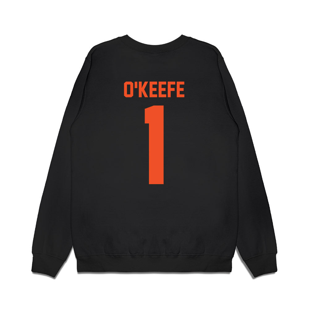 UTRGV - NCAA Women's Basketball : Charlotte O'Keefe - Vintage Shersey Premium Crewneck Sweatshirt-1