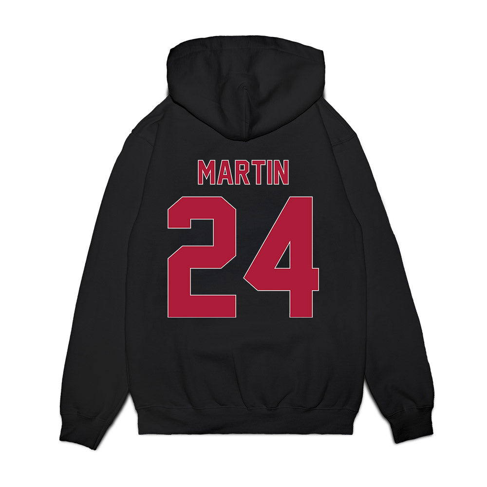 LMU - NCAA Men's Basketball : Jael Martin - Vintage Premium Hooded Sweatshirt-1