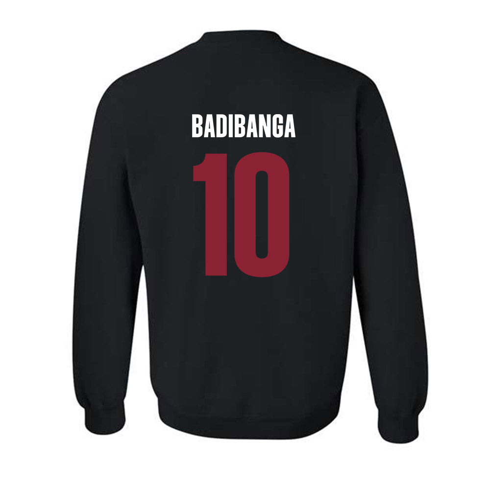 SCU - NCAA Men's Basketball : Noah Badibanga - Vintage Shersey Crewneck Sweatshirt-1