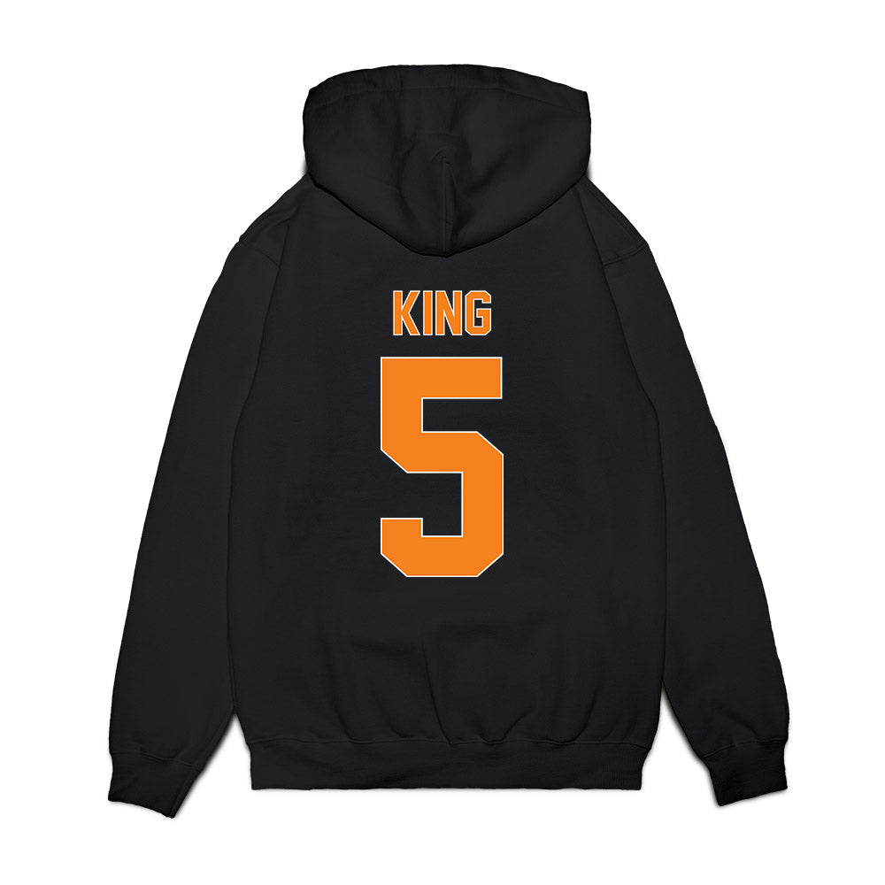 UT Martin - NCAA Men's Basketball : Damien King - Vintage Shersey Premium Hooded Sweatshirt-1