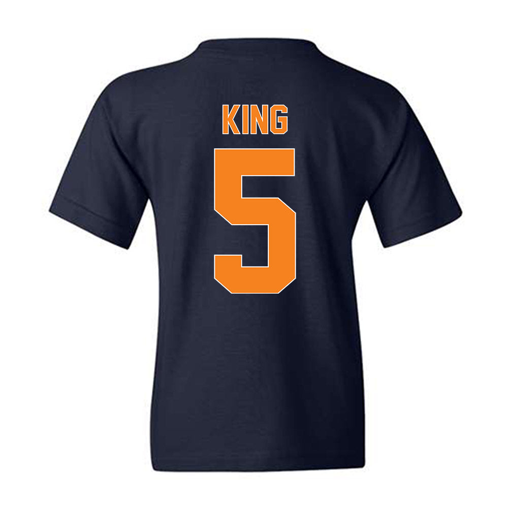 UT Martin - NCAA Men's Basketball : Damien King - Vintage Shersey Youth T-Shirt-1
