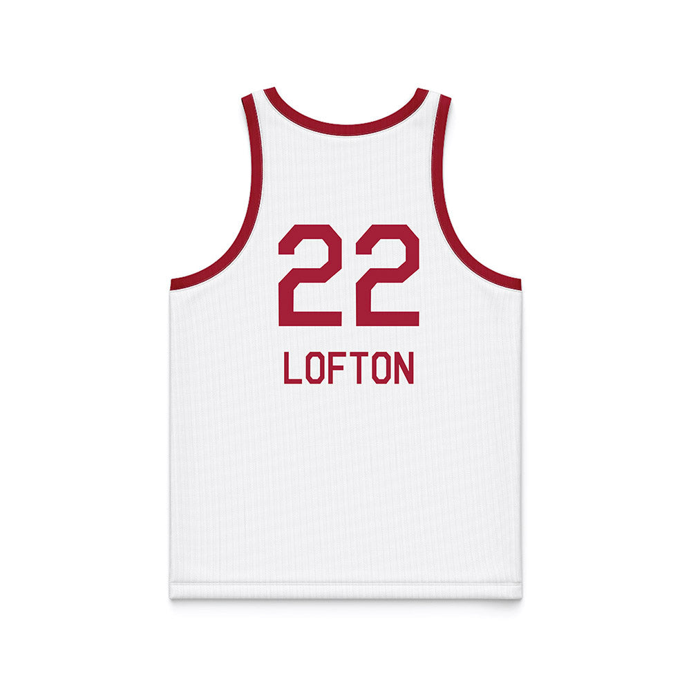 Oklahoma - NCAA Women's Basketball : Keziah Lofton - White Basketball Jersey-1