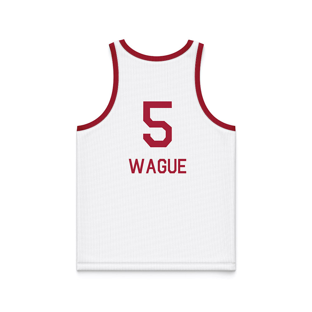 Oklahoma - NCAA Men's Basketball : Mohamed Wague - White Basketball Jersey-1