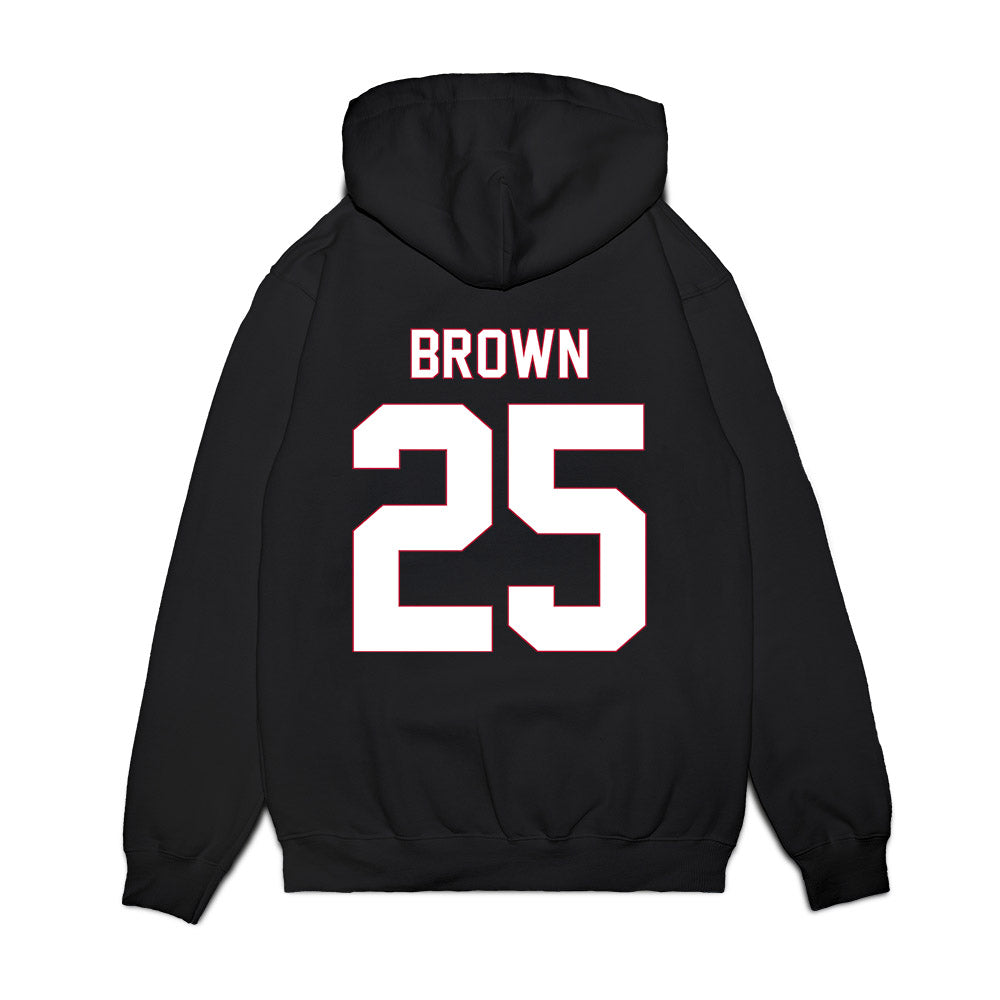 South Alabama - NCAA Men's Basketball : Judah Brown - Vintage Shersey Premium Hooded Sweatshirt-1