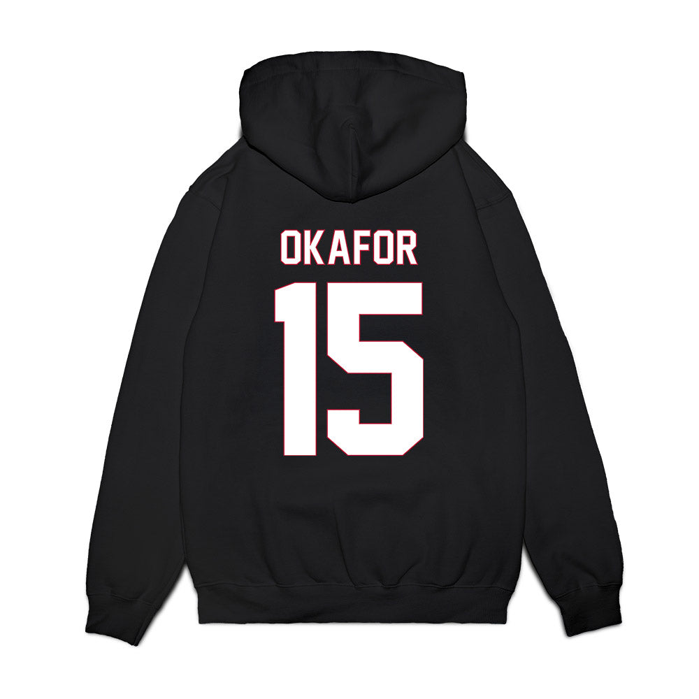 South Alabama - NCAA Women's Basketball : Princess Okafor - Vintage Shersey Premium Hooded Sweatshirt-1