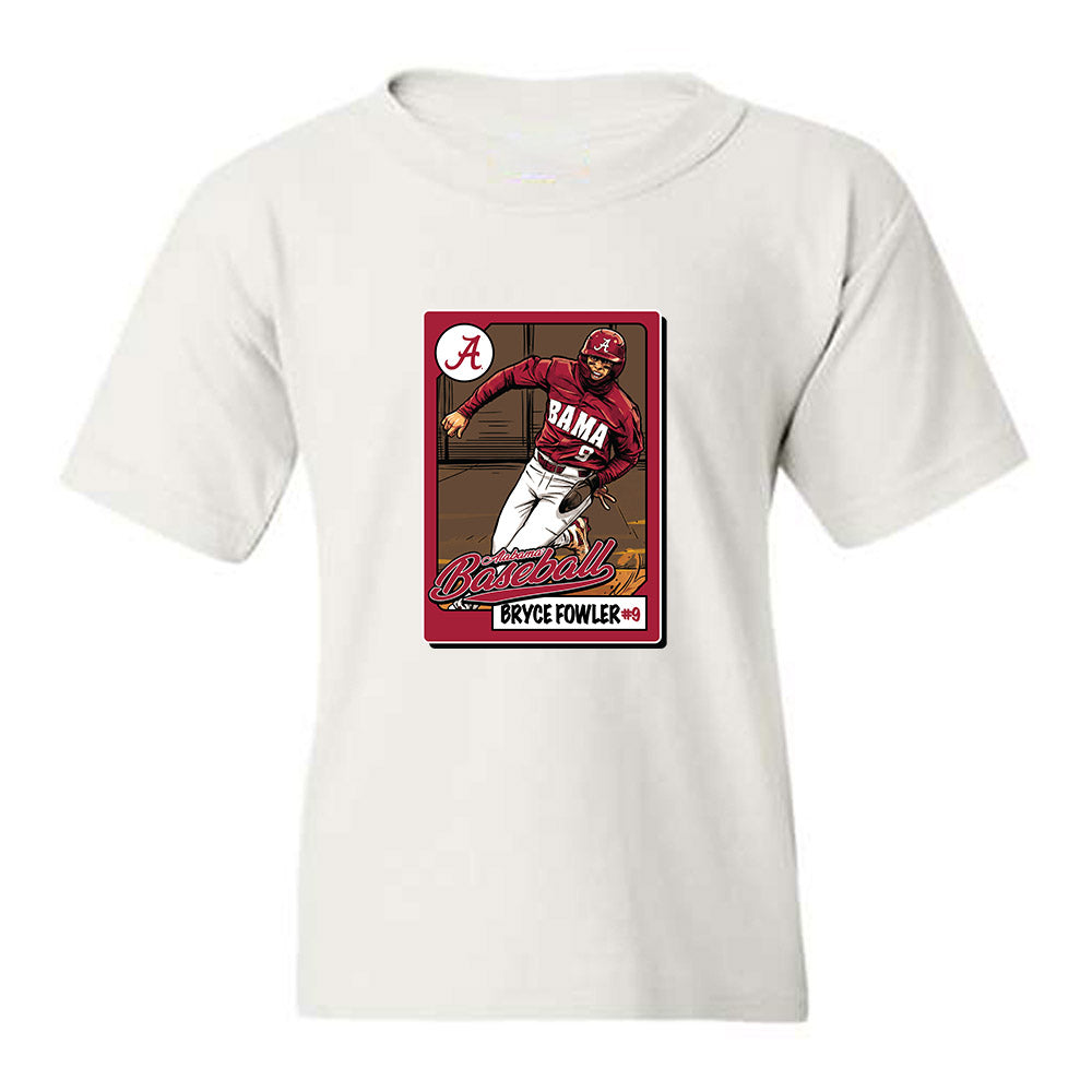 Alabama - NCAA Baseball : Bryce Fowler - Card Caricature Youth T-Shirt-0