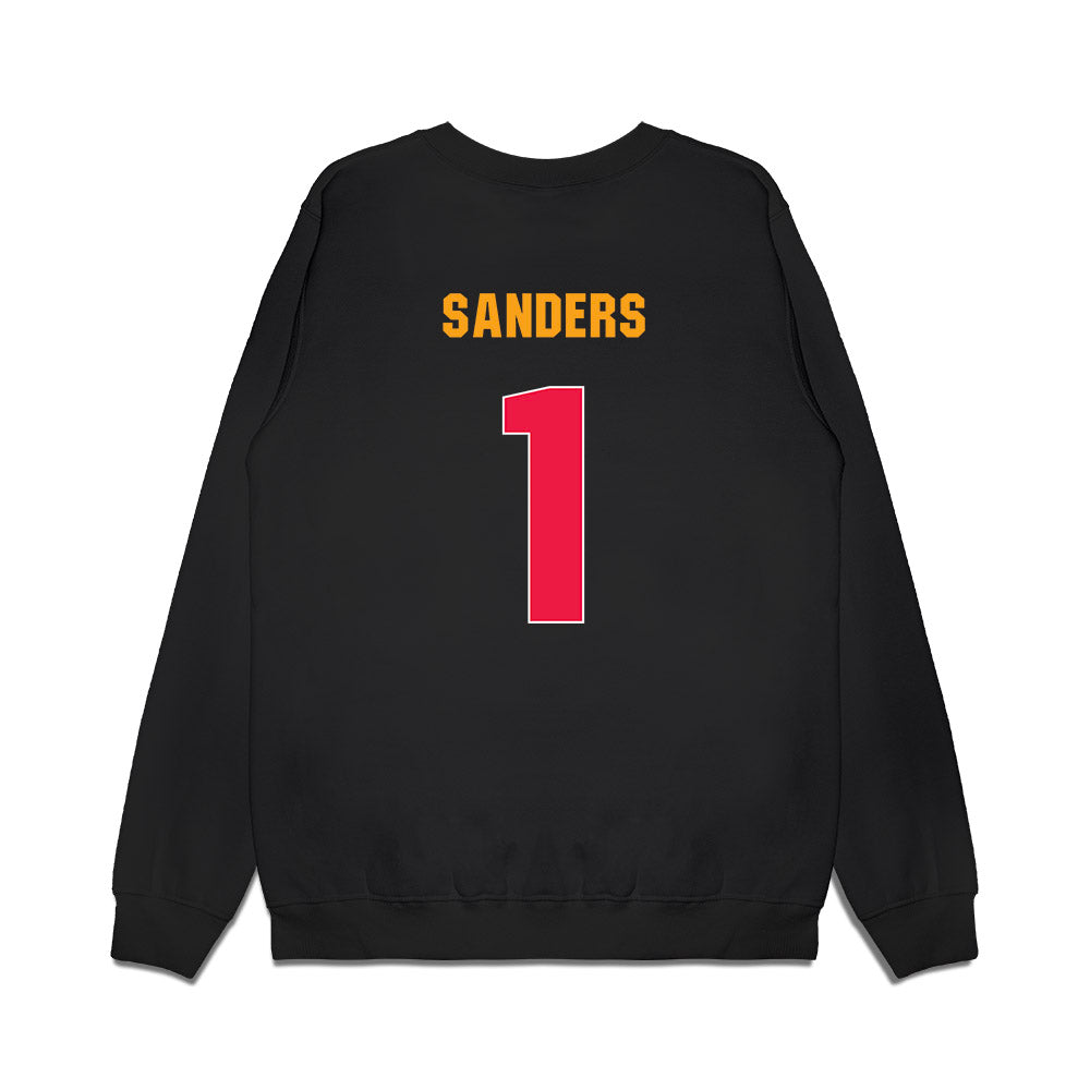 Lamar - NCAA Men's Basketball : Quinton Sanders - Vintage Basketball Premium Crewneck Sweatshirt-1