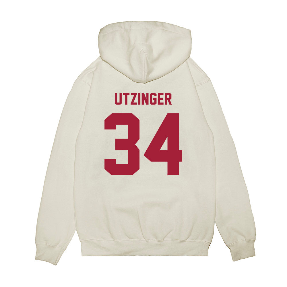 Indiana - NCAA Football : Jeffrey Utzinger - Undefeated Premium Hooded Sweatshirt-1